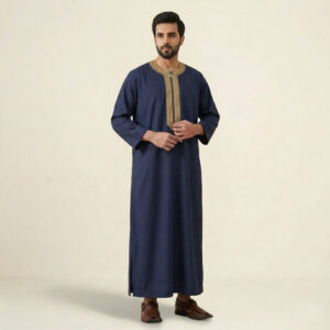 Premium-Navy-Blue-Mens-Moroccan-Emobroidered-Thobes.jpeg Premium Navy Blue Men's Moroccan Emobroidered Thobes