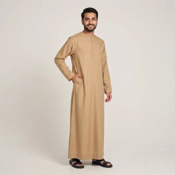 Sand Beige Mens Emirati Thobes USA