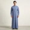 Saudi Collar Regent Blue Men’s Thobes USA