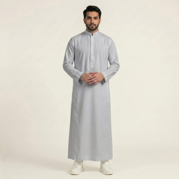 Silver-Grey-Mens-Arabic-Thobes.jpg Silver Grey Men's Arabic Thobe