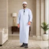 Sky Blue Men’s Designer Thobe USA