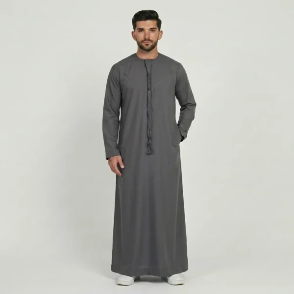 Slate Grey Mens Emirati Thobe USA