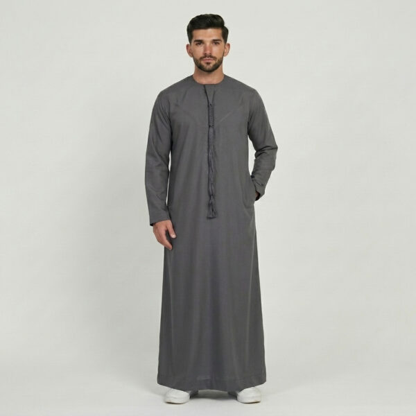 Slate Grey Men's Emirati Thobe