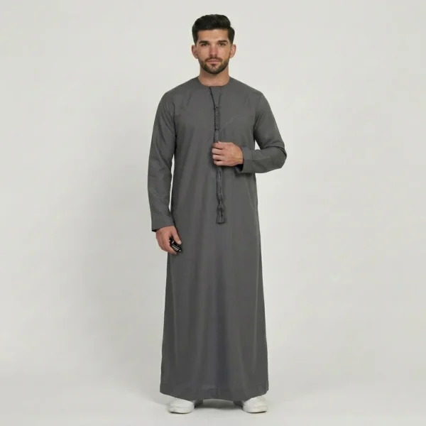 Slate Grey Mens Emirati Thobes USA