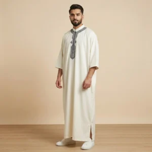 Traditional Off White Mens Moroccan Thobes USA