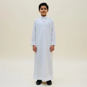 Traditional White Saudi kids Jubba Thobes USA