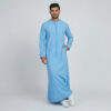 Vibrant-Sky-Blue-Mens-Emirati-Thobes-2.jpg Vibrant Sky Blue Men's Emirati Thobes