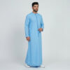 Vibrant-Sky-Blue-Mens-Emirati-Thobes-3.jpg Vibrant Sky Blue Men's Emirati Thobes