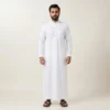 White Color Designer Thobe For Men USA White Color Designer Thobe For Men USA