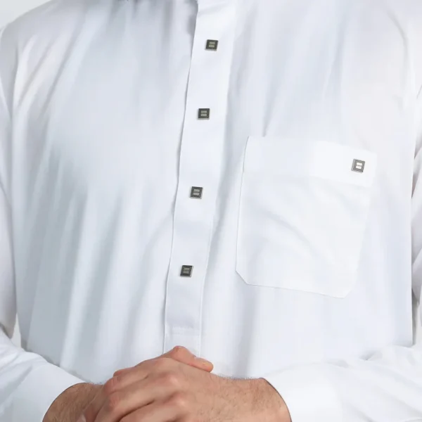 White Cotton Thobe For Men USA White Cotton Thobe For Men
