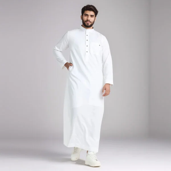 White Cotton Thobe For Mens USA White Cotton Thobe For Mens USA
