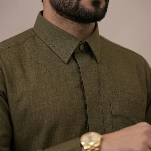 Arab Classic Olive Green Thobe