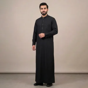 Black Islamic Arabian Style Men’s Thobes USA