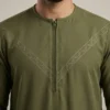 Classic Olive Green Emirati Thobe