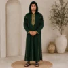 Deep Emerald Green Hooded Thobe Djellaba USA