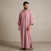 Dusty Pink Embroidered Moroccan Thobe USA