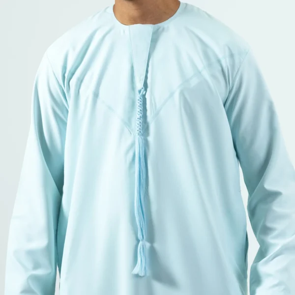 Emirate Light Green Islamic Thobe For Men USA Emirate Light Green Islamic Thobe For Men