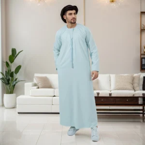 Emirate Light Green Islamic Thobe For Mens USA