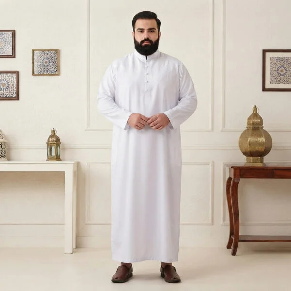 Emirate White Men Thobes USA 6XL