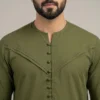 Emirati Style Olive Green Traditional Thobe