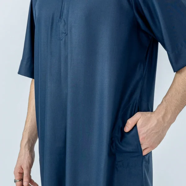 Islamic Cyan Blue Men’s Thobe USA Islamic Cyan Blue Men’s Thobe USA