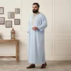 Light Blue Traditional Moroccan 6XL Thobe USA