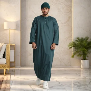 Men’s Jungle Green Islamic Thobes USA Men’s Jungle Green Islamic Thobes USA