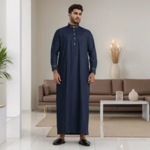 Men’s Navy blue Islamic Clothing Thobes USA