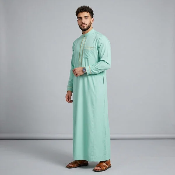 Mint Green Designer Thobe For Men USA