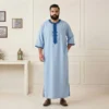 Moroccan Light Blue Men Thobes USA 6xl