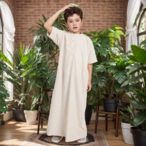 Natural Color Baby Boy Emirate Jubba Thobes USA
