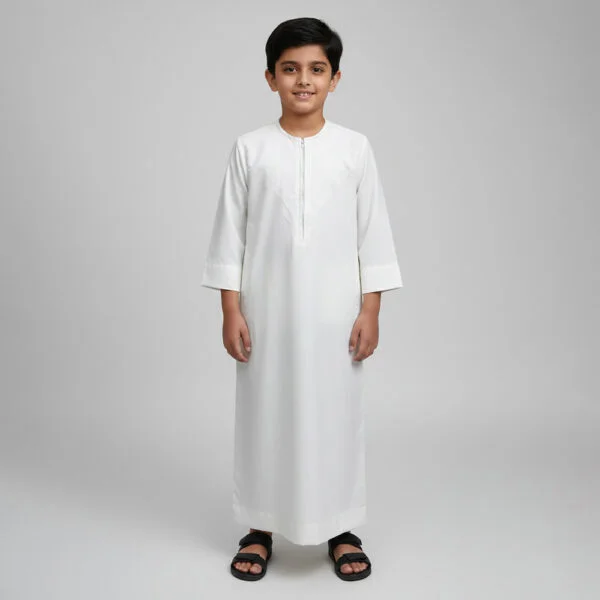 Omani Off-White Baby Boy Thobe Jubbas USA Omani Off-White Baby Boy Thobe Jubbas USA