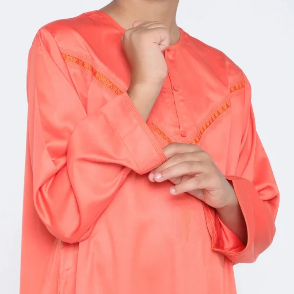 Orangy Red Baby Boy Jubba Thobes USA Orangy Red Baby Boy Jubba Thobe USA