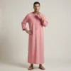 Pink Salmon Moroccan Thobe USA Pink Salmon Moroccan Thobe USA