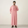 Rose Pink Moroccan Thobe For Men's USA Rose Pink Moroccan Thobe For Men's USA