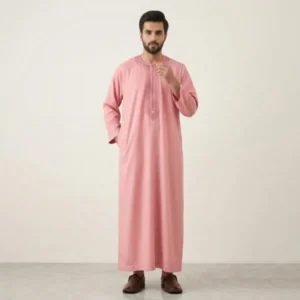 Rose Pink Moroccan Thobe For Men's USA