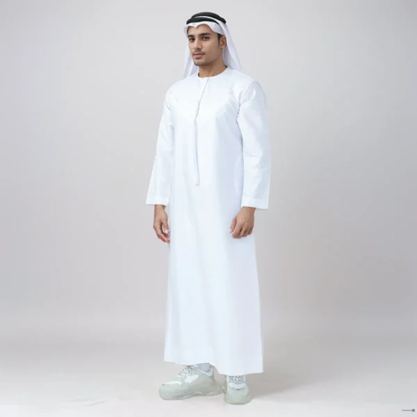 White Men’s Emirate Islamic Clothing Thobes USA