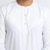 White Omani Simple Men’s Islamic Thobe USA White Omani Simple Men’s Islamic Thobe USA