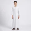 White Omani Style Kids Boys Jubba Thobes USA